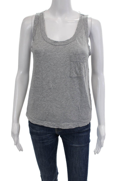 Eberjey Women Basic Jersey Tank Gray Sleeveless Size S