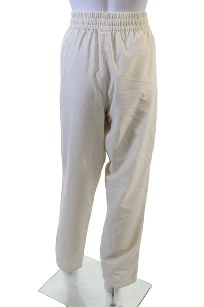 Puma Womens Stretch Casual Pants Cream Size M