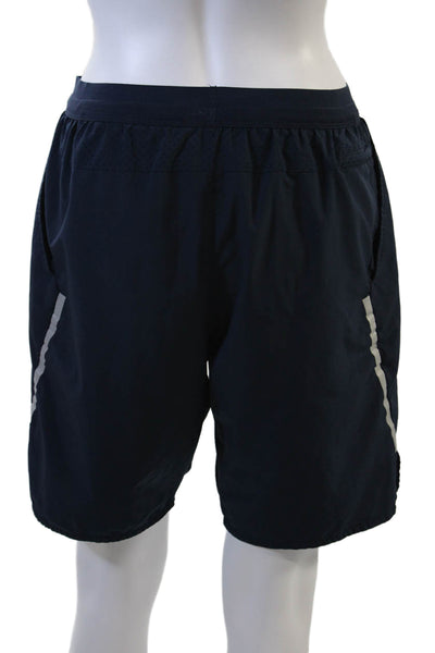 Nike Womens Stretch Athletic Shorts Blue Size S