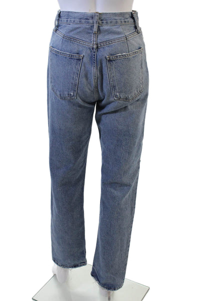 Agolde Women Boyfriend Mom High Rise Blue Jeans Size 23