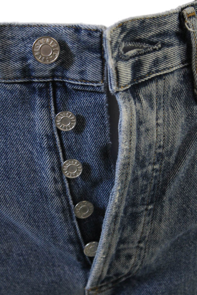 Agolde Women Boyfriend Mom High Rise Blue Jeans Size 23