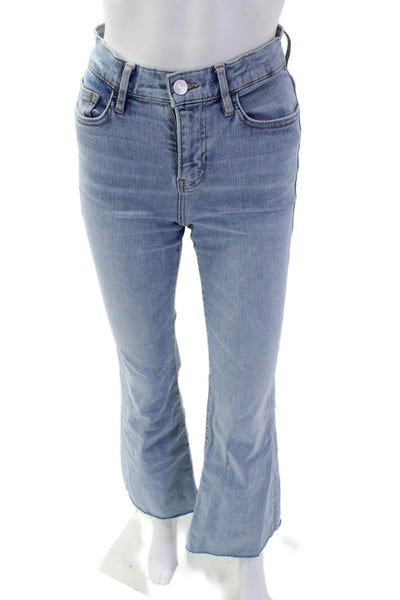 Frame Women Bootcut Flare Jeans Light Blue High Rise Size 24