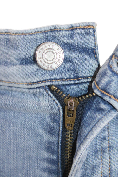 Frame Women Bootcut Flare Jeans Light Blue High Rise Size 24