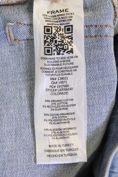 Frame Women Bootcut Flare Jeans Light Blue High Rise Size 24