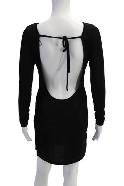 Lioness Womens Black Bodycon Mini Dress Size S