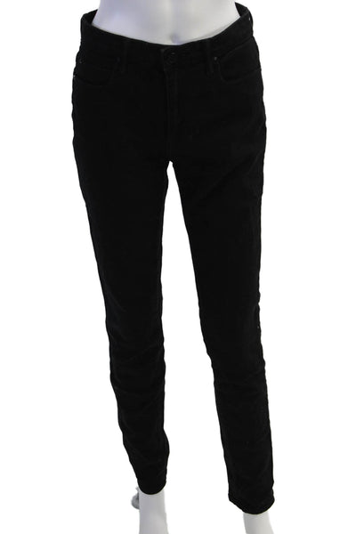 Denim X Alexander Wang Womens Black Mid Rise Jeans Button Fly Size 27