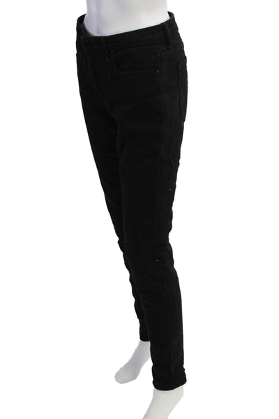 Denim X Alexander Wang Womens Black Mid Rise Jeans Button Fly Size 27