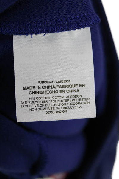 Nike Mens Cotton Pocketed Drawstring Waist Casual Athletic Shorts Blue Size XL