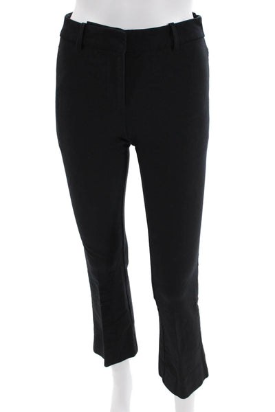 Derek Lam 10 Crosby Womens Creased Flare Leg Dress Pants Black Size 00