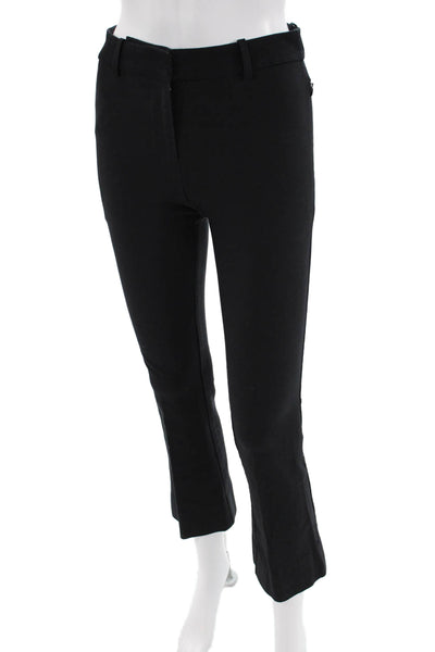 Derek Lam 10 Crosby Womens Creased Flare Leg Dress Pants Black Size 00