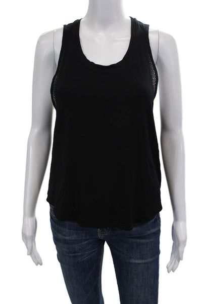Koral, Womens Basic Tank Sleeveless Black Round Neck Size S