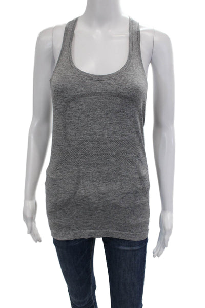 Lululemon Women Gray Basic Sleeveless Tank Round Neck Size S