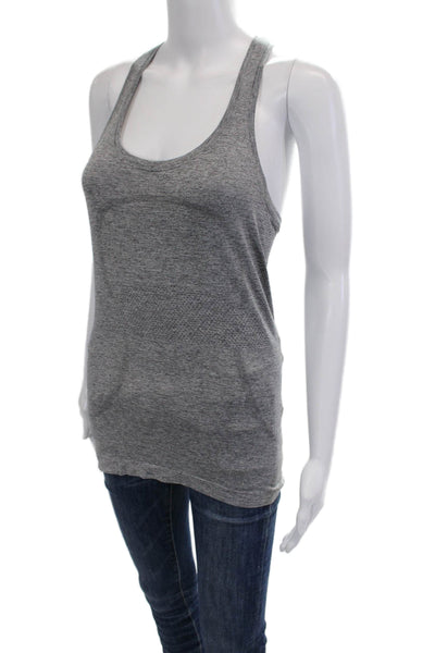 Lululemon Women Gray Basic Sleeveless Tank Round Neck Size S