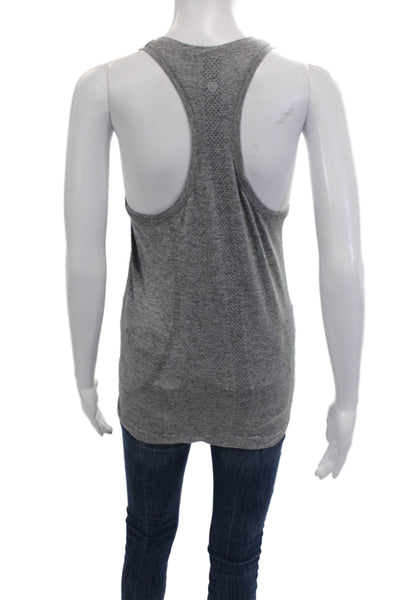 Lululemon Women Gray Basic Sleeveless Tank Round Neck Size S