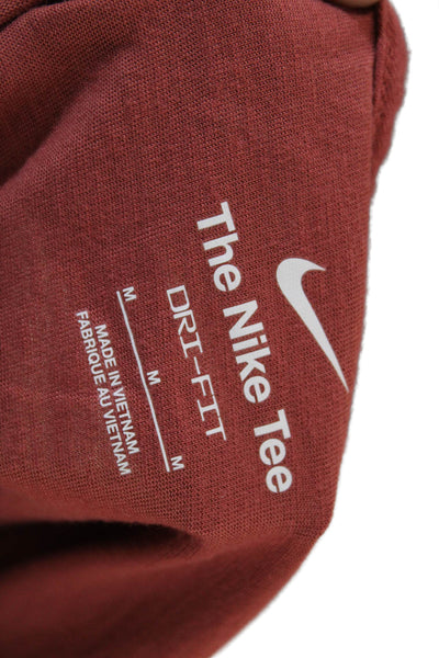 Nike Womens Jersey Graphic T-Shirt Red Crew Short Sleeve Size M