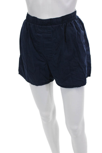 Polo Ralph Lauren Womens Cotton Elastic Waist Casual Shorts Blue Size M
