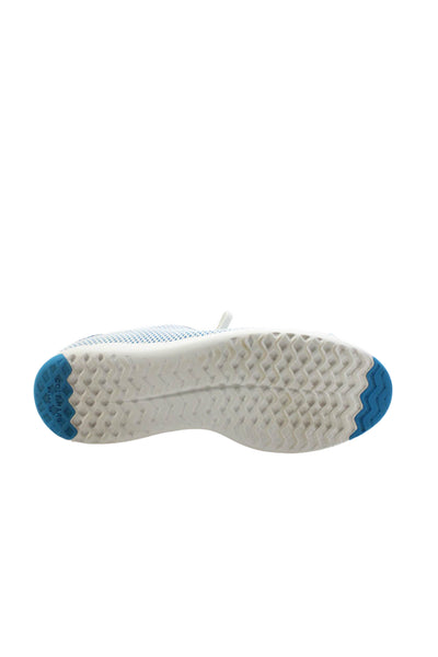 Cole Haan Grand Series Womens Woven Low Top Sneakers White Blue Size 8 B