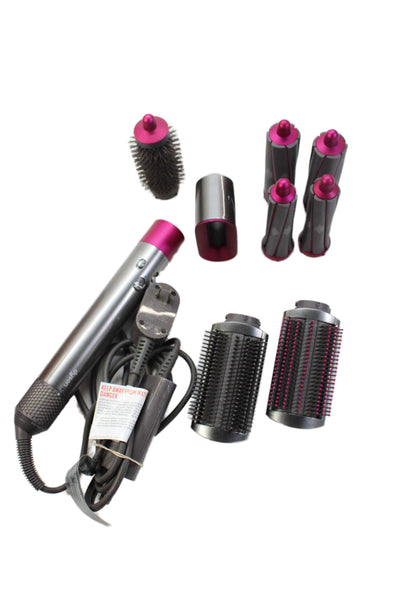 Dyson Womens Hair Wand Curler Grey Pink