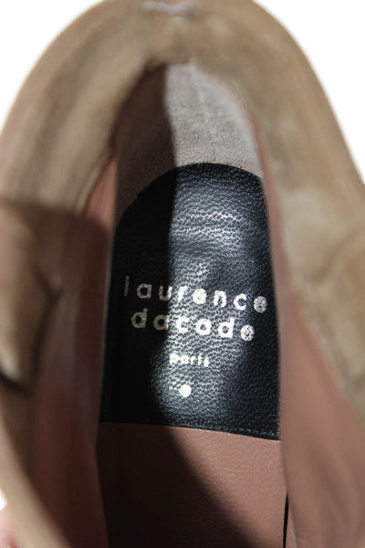 Laurence Dacade Womens Slip On Block Heel Ankle Booties Brown Suede Size 36