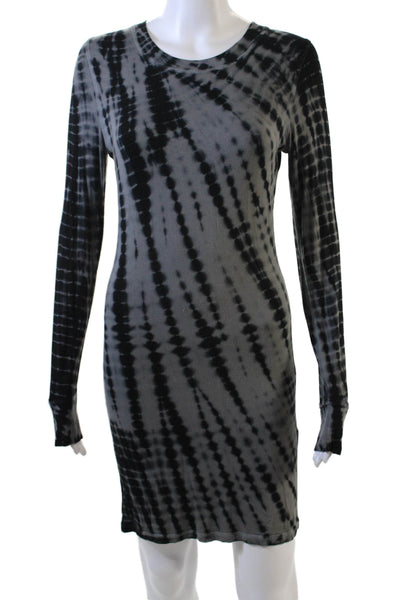 Young Fabulous & Broke Women Black Bodycon Sweater Dress Long Sleeve Size M