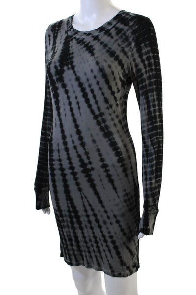 Young Fabulous & Broke Women Black Bodycon Sweater Dress Long Sleeve Size M