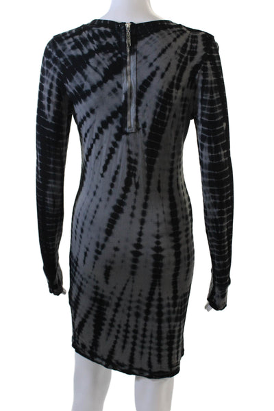Young Fabulous & Broke Women Black Bodycon Sweater Dress Long Sleeve Size M