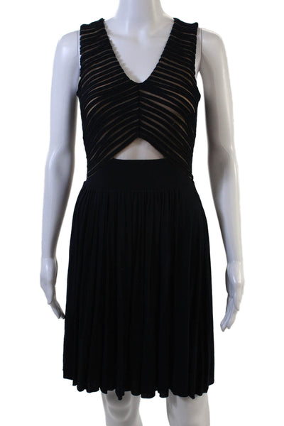 Bailey 44 Women Fit & Flare Tank Dress Black V-Neck Size XS