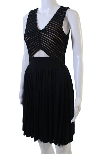 Bailey 44 Women Fit & Flare Tank Dress Black V-Neck Size XS