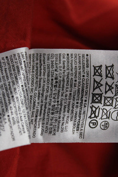 Banana Republic, Women Red Trapeze Swing Tank Dress 100% Linen Size 2P