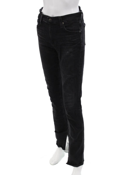 AG Unisex Skinny Straight Black Jeans Size 27