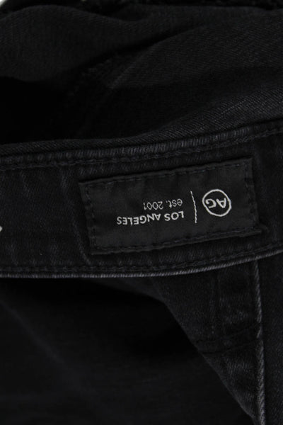 AG Unisex Skinny Straight Black Jeans Size 27