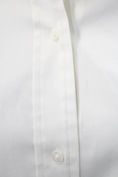 ALC Women Basic White Collared Button-Up Blouse Long Sleeve Size 6