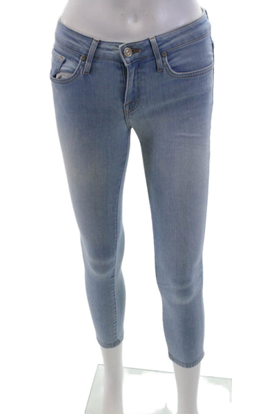 Joie Women Cropped Skinny Jeans Light Blue Low Rise Size 26