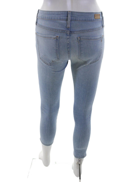 Joie Women Cropped Skinny Jeans Light Blue Low Rise Size 26