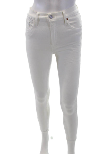 Levis Women White Skinny Ankle Jeans Low Rise Size 25
