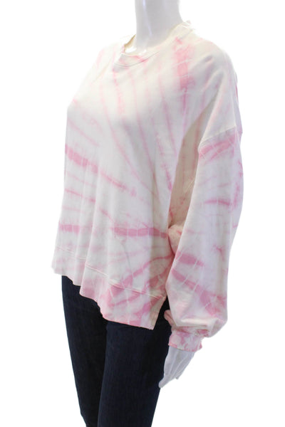 Electric & Rose Women Pullover Sweatshirts Pink Long Sleeve Crew Neck Size S
