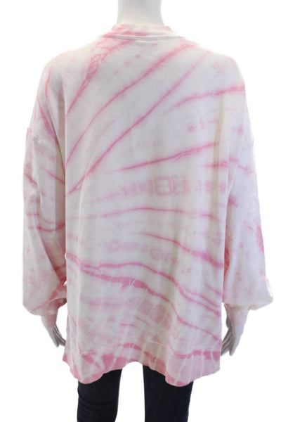 Electric & Rose Women Pullover Sweatshirts Pink Long Sleeve Crew Neck Size S