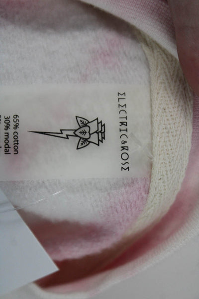 Electric & Rose Women Pullover Sweatshirts Pink Long Sleeve Crew Neck Size S