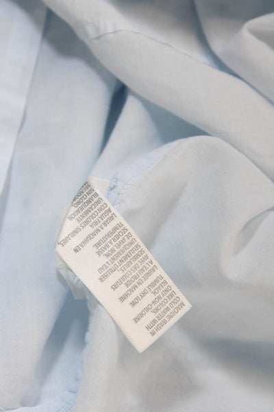 Standard James Perse Women Button-Up Light Blue Cotton Long Sleeve Size 3