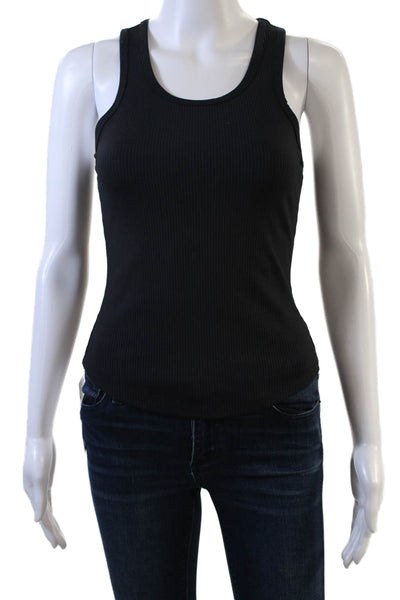 Year Of Ours Women Black Basic Sleeveless Tank Top Size S
