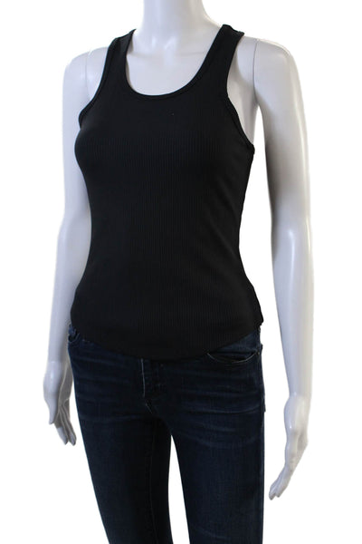 Year Of Ours Women Black Basic Sleeveless Tank Top Size S
