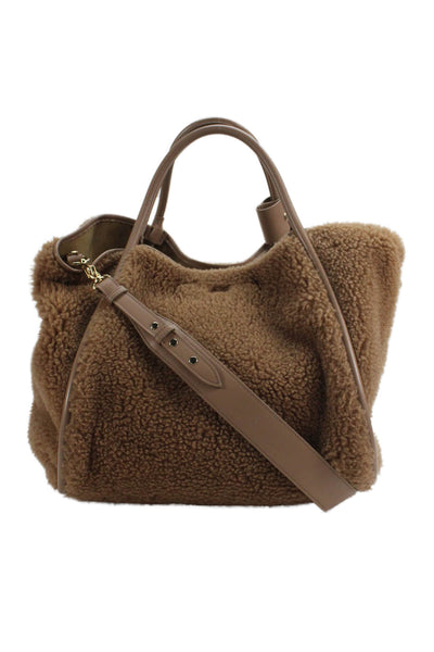 Max Mara Womens Designer Overcoat Brown Collared Button Long Sleeve Size 6