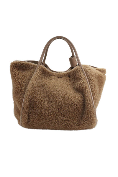 Max Mara Womens Designer Overcoat Brown Collared Button Long Sleeve Size 6