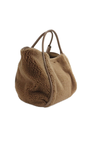 Max Mara Womens Designer Overcoat Brown Collared Button Long Sleeve Size 6