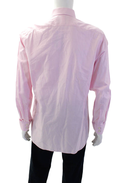 Charles Tyrwhitt Mens Cotton Extra Slim Fit Button-Down Shirt Pink Size 41