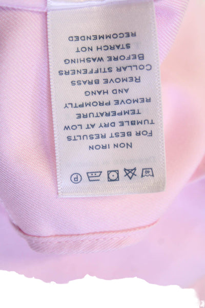 Charles Tyrwhitt Mens Cotton Extra Slim Fit Button-Down Shirt Pink Size 41