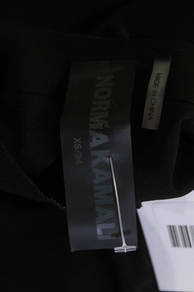 Norma Kamali Women Sleeveless Tunic Black Polyester Spandex Size XS