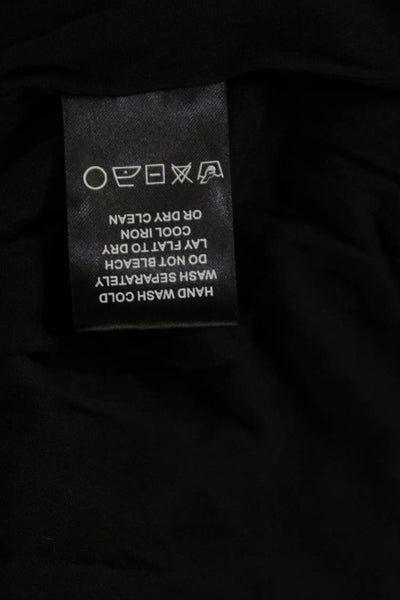 Lovers + Friends Womens Fit & Flare Mini Dress Black Sleeveless Zip Size L