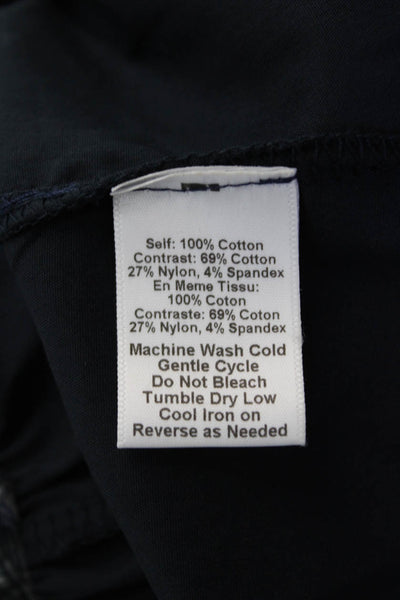 Cinq A Sept, Women Black T-Shirt Dress Crew Neck Knee-Length Cotton Size XS