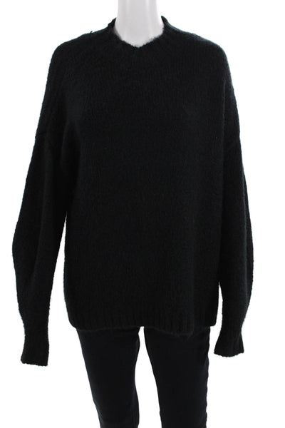 Pistola Womens Knitted Crew Neck Long Sleeve Sweater Top Black Size XS
